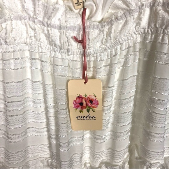 Anthropologie Entro white dress women’s size small - Picture 6 of 10